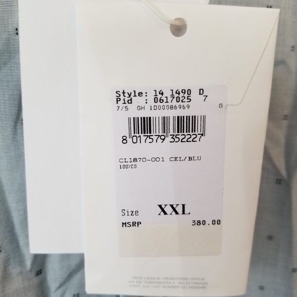 NEW - Men’s Ferragamo dress shirt - plus size - Picture 8 of 10